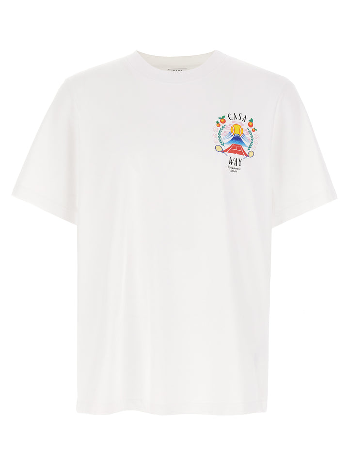 Casablanca Casa Way Mountain T-shirt - White | 8abe88f9b050e8a2cfd0b80db9376b979d163797
