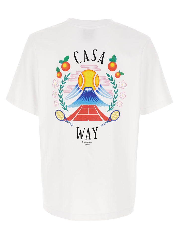Casablanca Casa Way Mountain T-shirt - White | 592af44eaa57f571f948fb0cab72fd5c8df4ff30