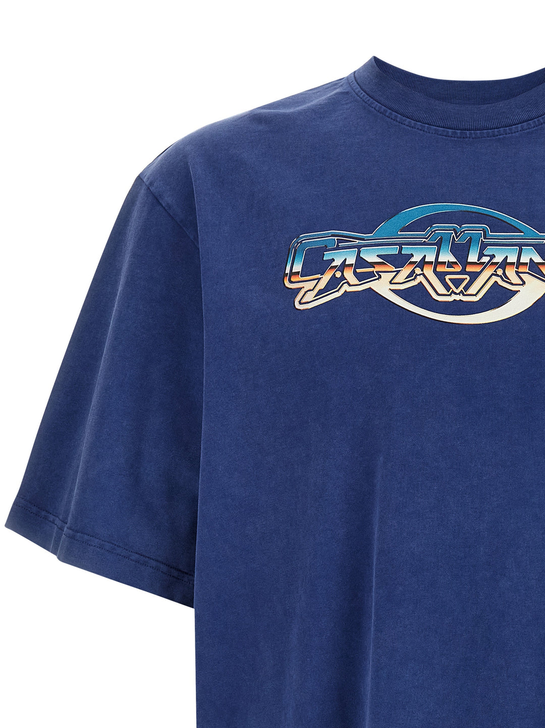 Casablanca Chrome T-shirt - Blue | 8e4a81a48350411187fdac316139a847dc30cfc2