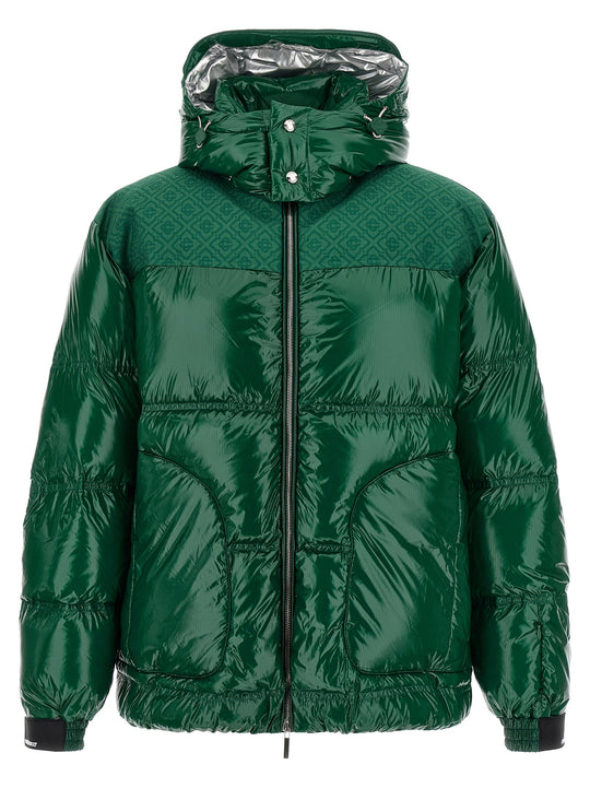 Nylon Puffer Puffer Jackets Green