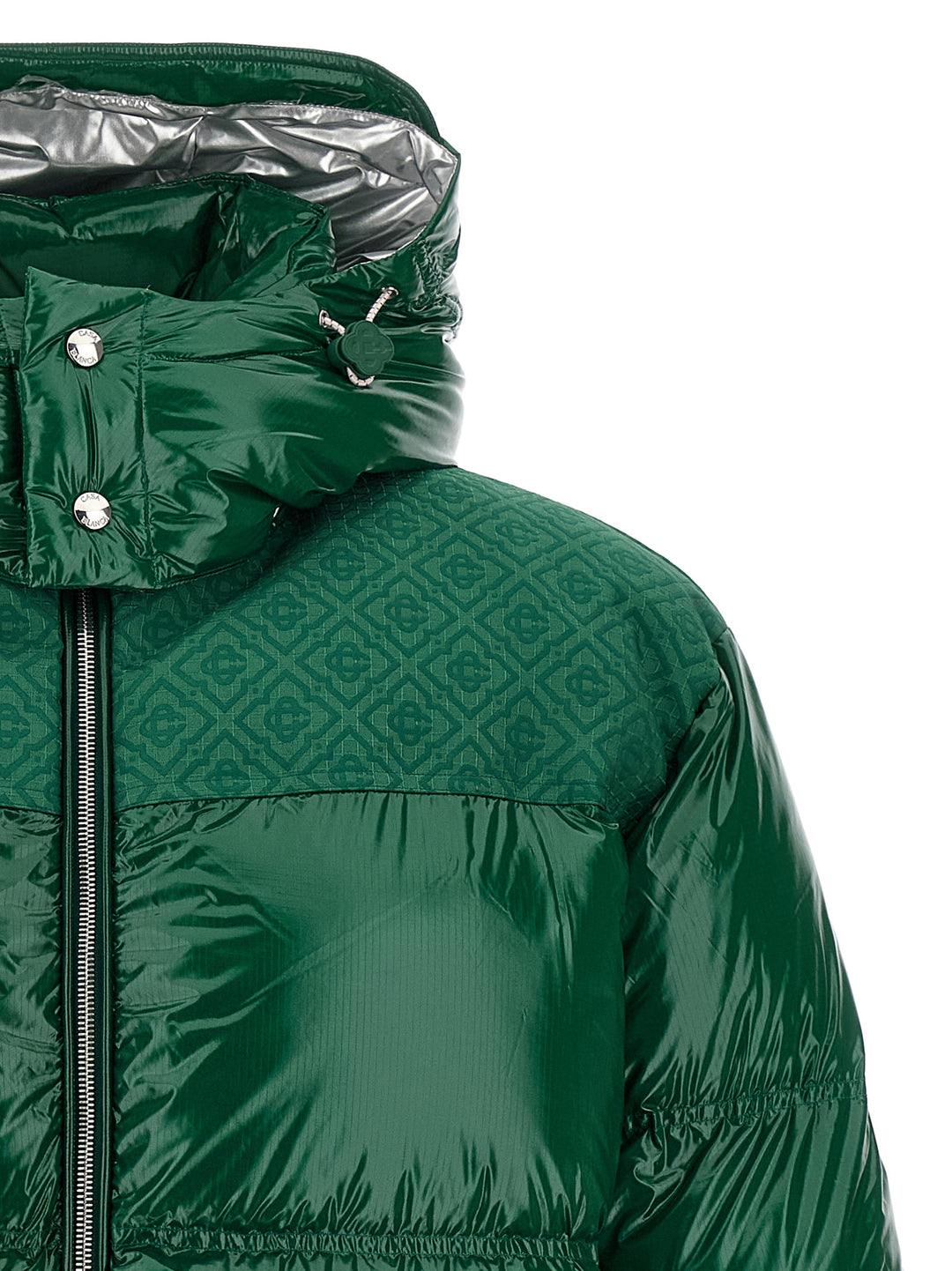 Casablanca Nylon Puffer Puffer Jackets - Green | cd86a47b71b04446c303001e9e10366ce9446fcc