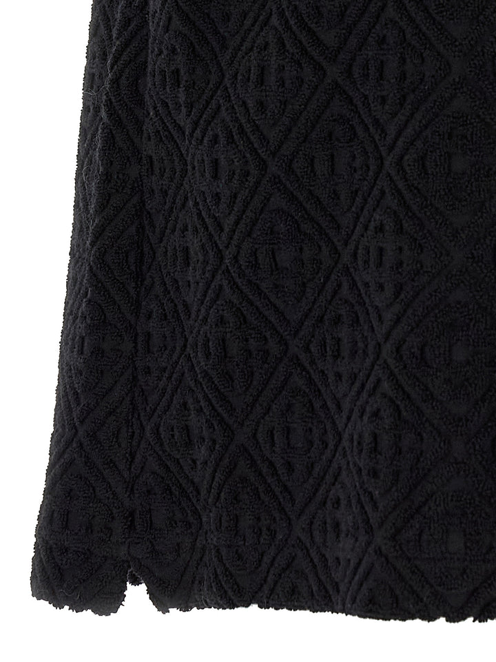 Casablanca Towelling Monogram Shirt and Blouse - Black | 9668371df3611555b69989150248d2798caa315a