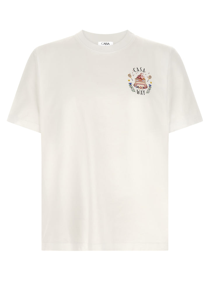 Casablanca Casa Way T-shirt - White | aea783d4d8b8be54e388d8e40aea2d9201635ae2