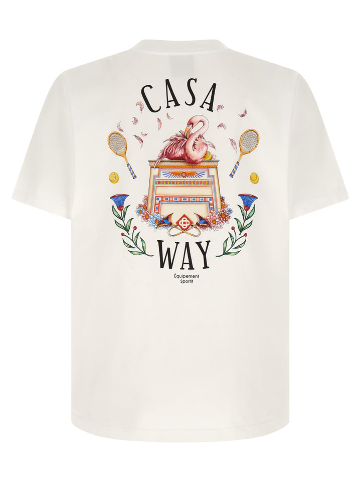 Casablanca Casa Way T-shirt - White | d7786d0a19d2a558ab9f6c32b55a9b8df1e5acd3