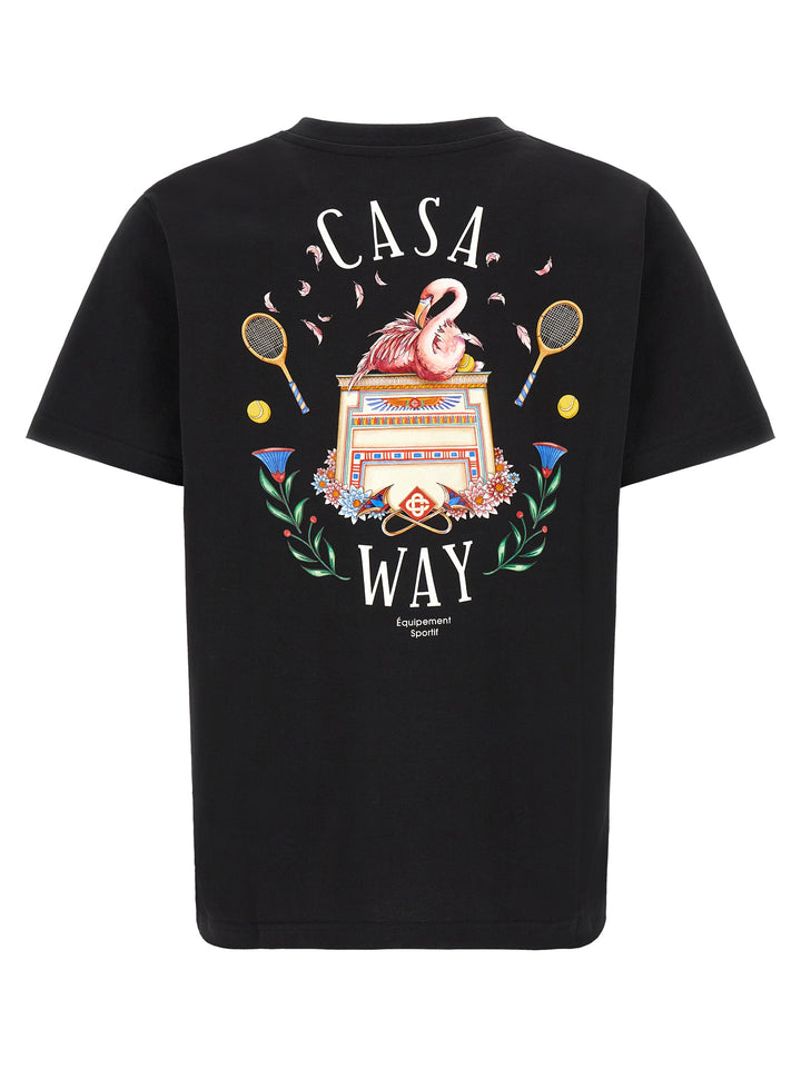 Casablanca Casa Way T-shirt - Black | 78b0a39b90eca9699c9371b31c8cb60739c3211b