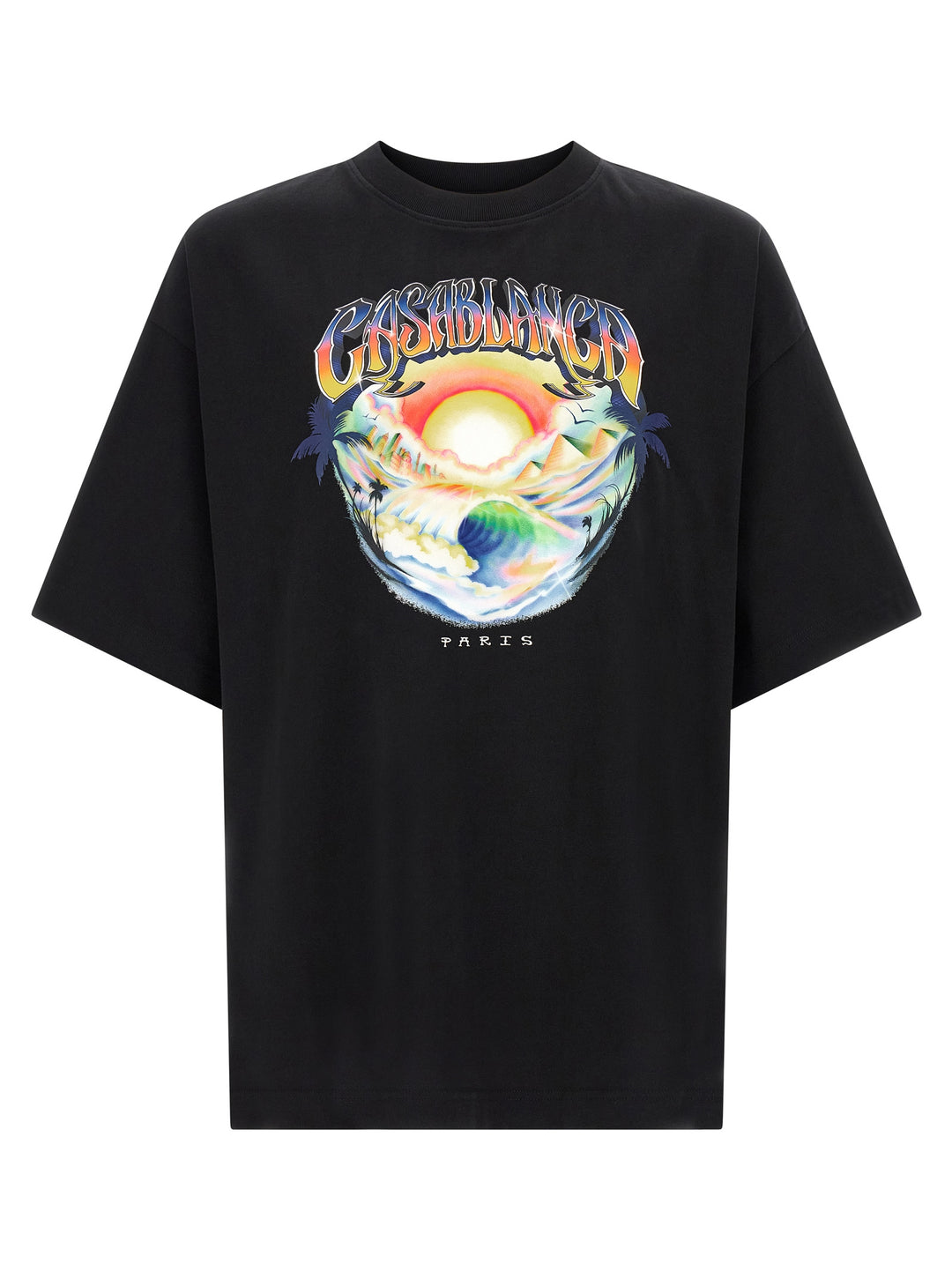 Casablanca Airspray T-shirt - Black | d22d949830fce1dc37c47d1133b7d97d212b87b5