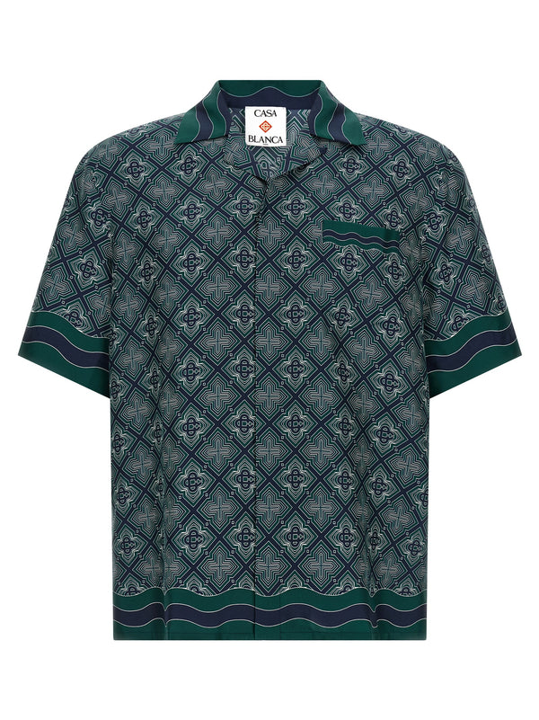 Radiating Monogram Shirt And Blouse Green