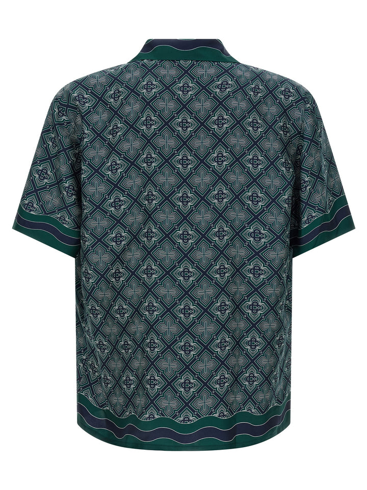 Casablanca Radiating Monogram Shirt and Blouse - Green | 0ce5fd253cedf15728a1fb4bf8215982085ac5d9