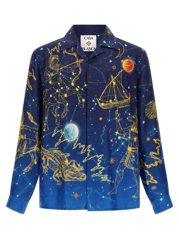 Astrology Shirt And Blouse Blue
