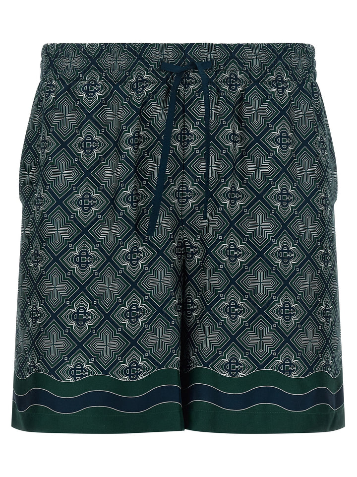 Casablanca Radiating Monogram Bermuda and Short - Multicolor | 555edc56e2ee392b12f05d19d370bb5f056afd1d