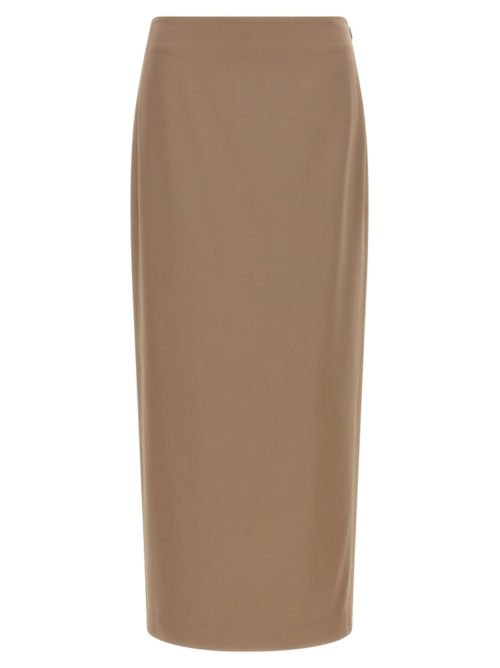 Brunello Cucinelli Column Long Skirts - Beige | 7855c863fc11e6827d219cbb3ef80d2c8adbc1f7