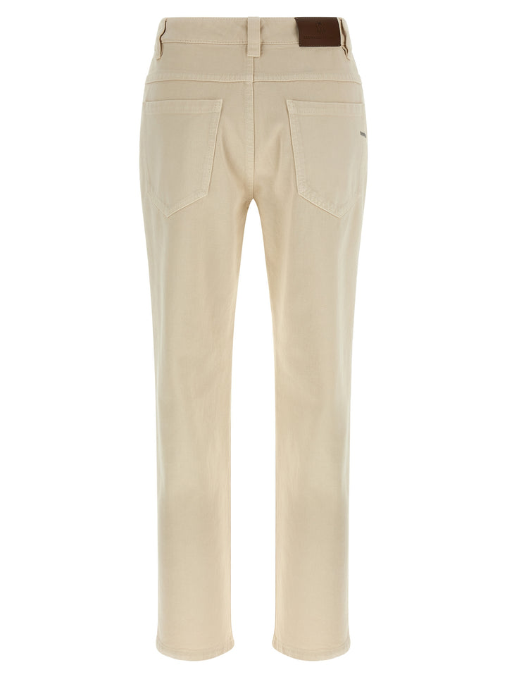 Brunello Cucinelli Denim Pants Jeans - White | 10e5e1e20b231d5e420ec136beb78e84863e7b5b