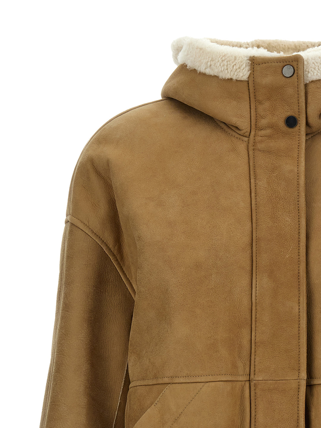 Reversible Sheepskin Fur Beige