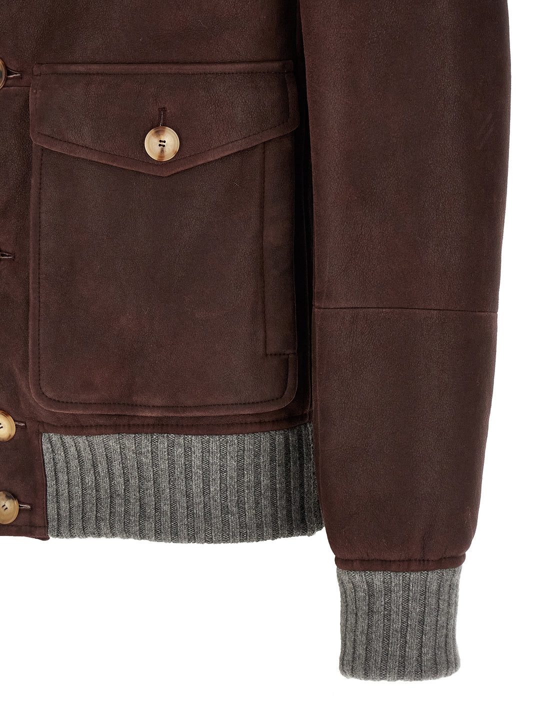 Brunello Cucinelli Aviator Jacket Puffer Jackets - Brown | 0edaef3e4ade50b61dcd4e41c1102d082628334f