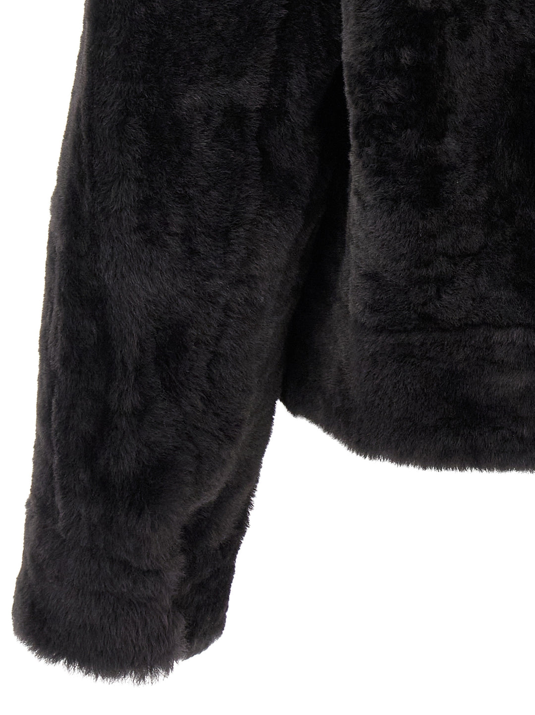 Brunello Cucinelli Shiny Zipper Pull Fur - Gray | f0ee071c10506dea5d36a1a648188a1a4bf5cdc8