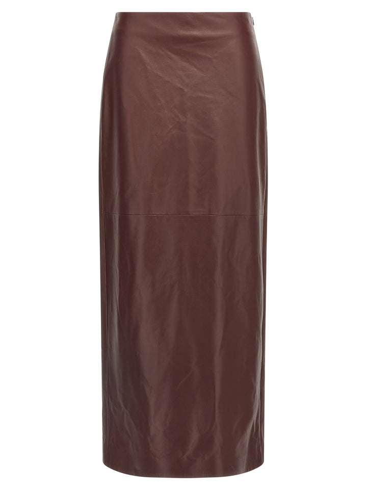 Brunello Cucinelli Column Long Skirts - Bordeaux | ee88ce83855c1c0b37d9f13ade454480da4230a9