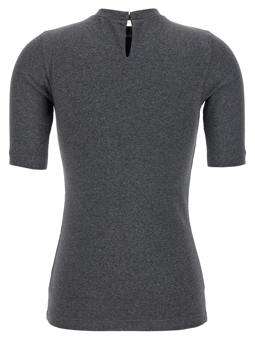 Brunello Cucinelli Monile Ribbed T-shirt - Gray | 2d6f16c9b51ef0b6fdabe2464bb47460618284d1
