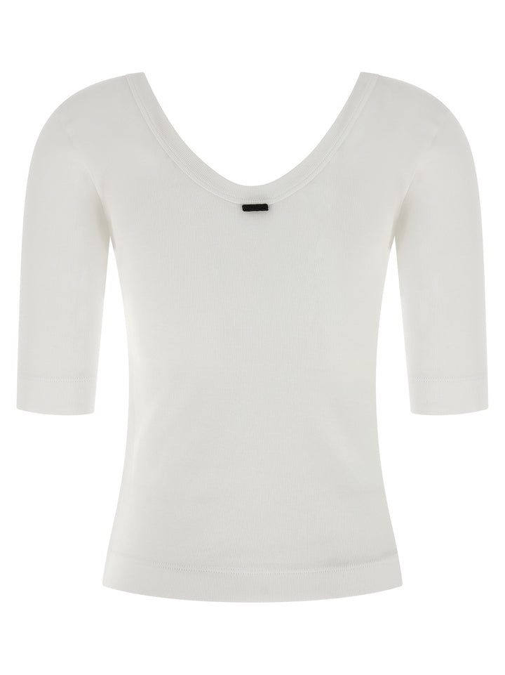 Brunello Cucinelli Monile T-shirt - White | 1a679431135304e7deb9916d889665a76caf7572