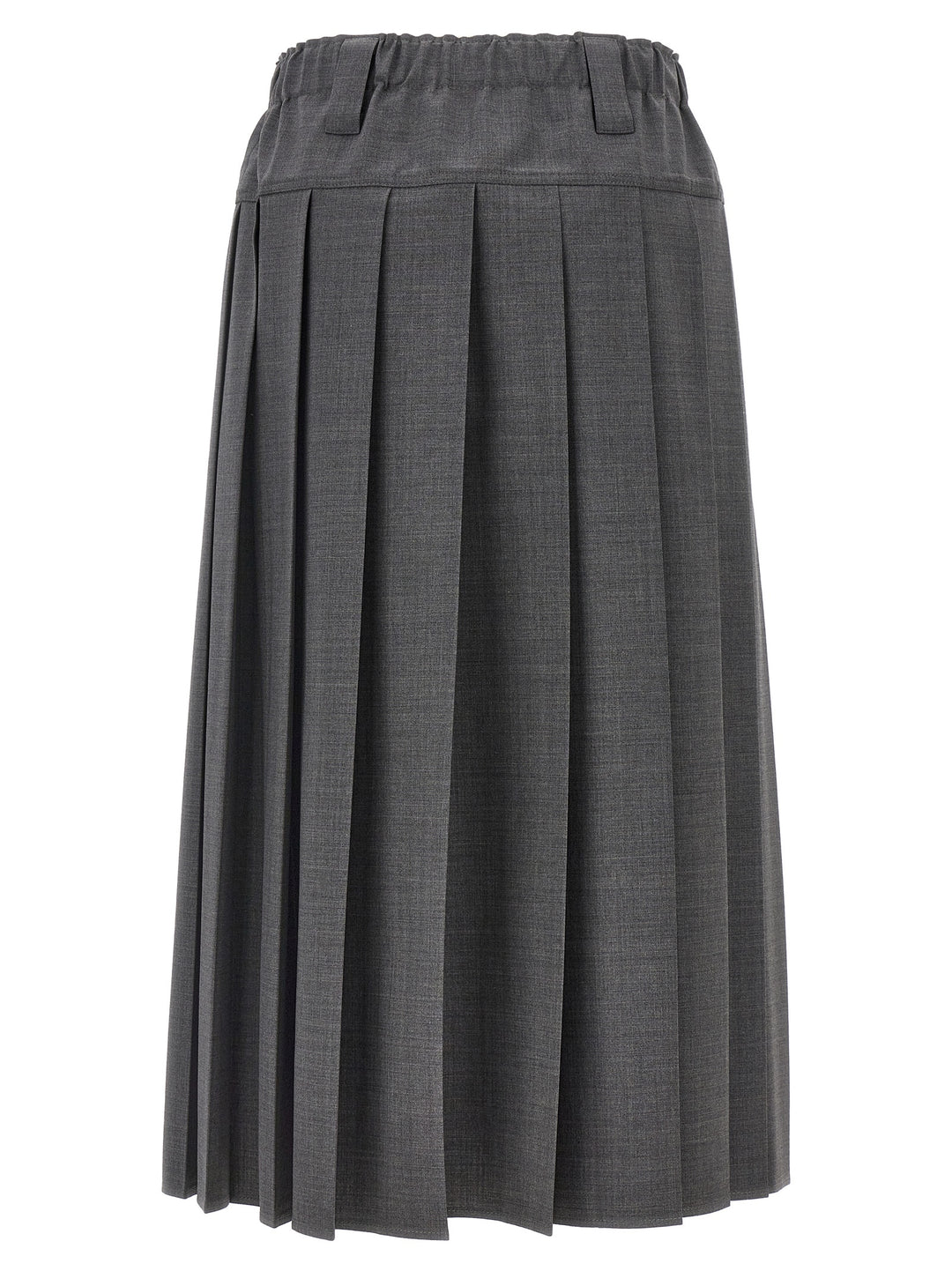 Pleated Skirt Skirts Gray