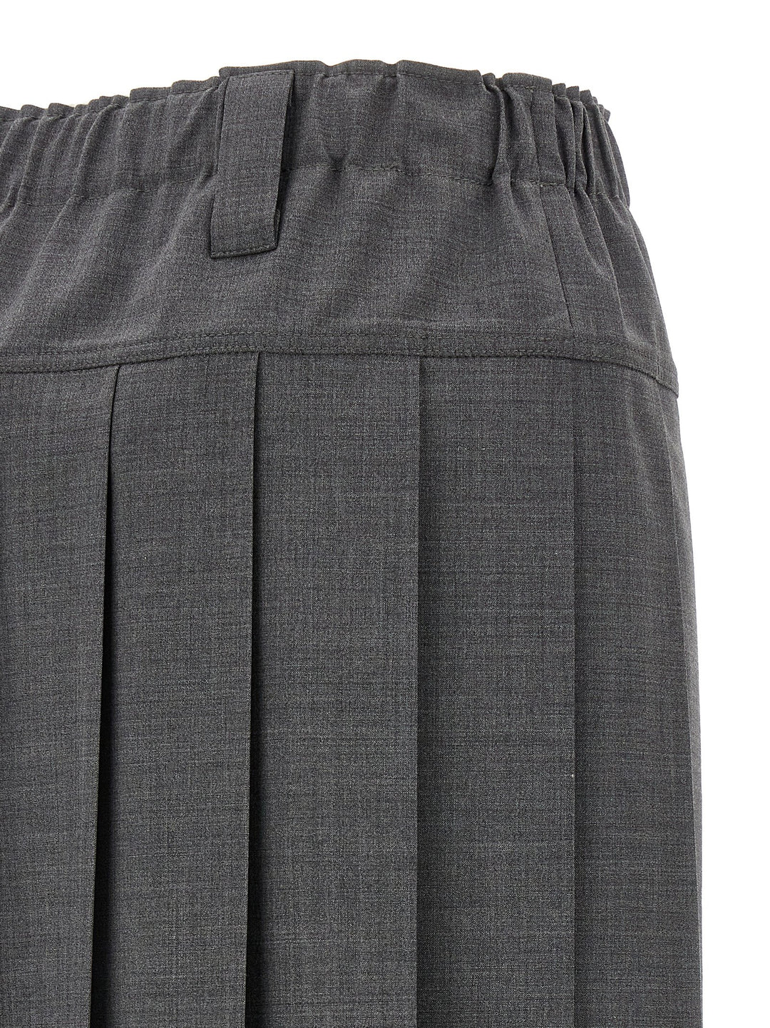 Pleated Skirt Skirts Gray