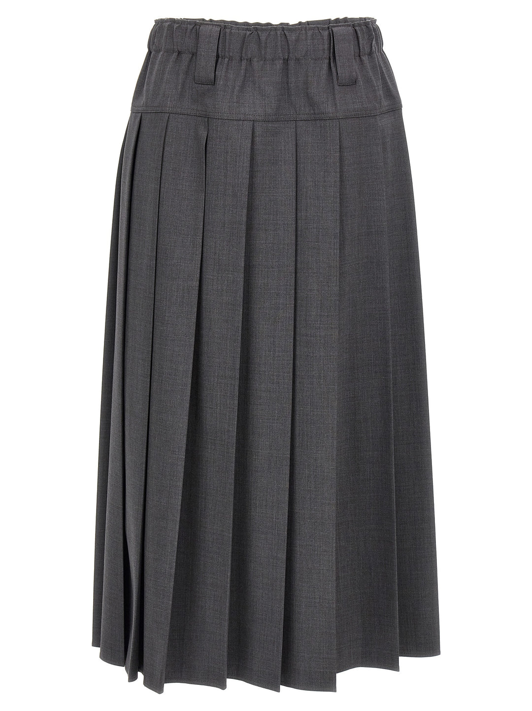 Pleated Skirt Skirts Gray