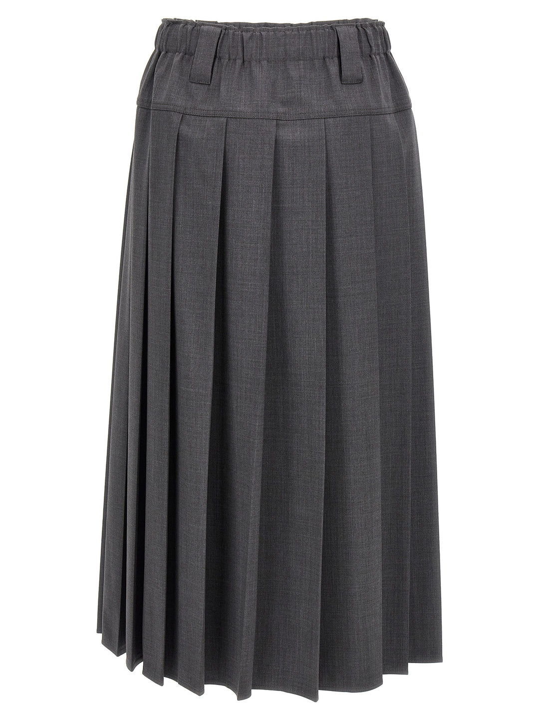 Pleated Skirt Skirts Gray