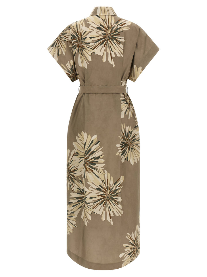 Brunello Cucinelli Chemisier Dress Dresses - Green | 920a4582ea6761c35815bff7f9f90786035ca7fc