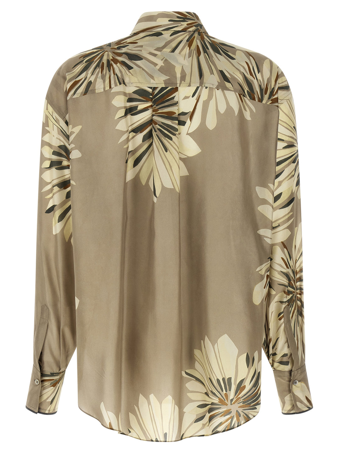 Brunello Cucinelli Floral Patterned Shirt Shirt and Blouse - Green | 0a21327b094b36fb217bfc6523d0e70f15c8111f