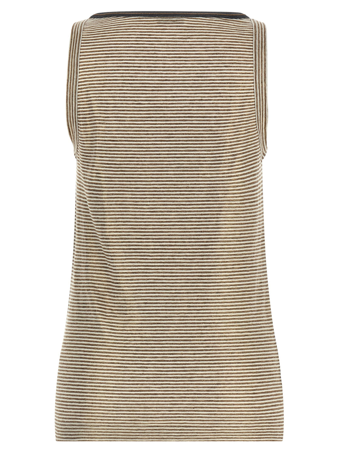 Brunello Cucinelli Shiny Collar Detail Tops - Multicolor | a792e6227990f81b3798e3f2d5bb3c94e6c6afd9