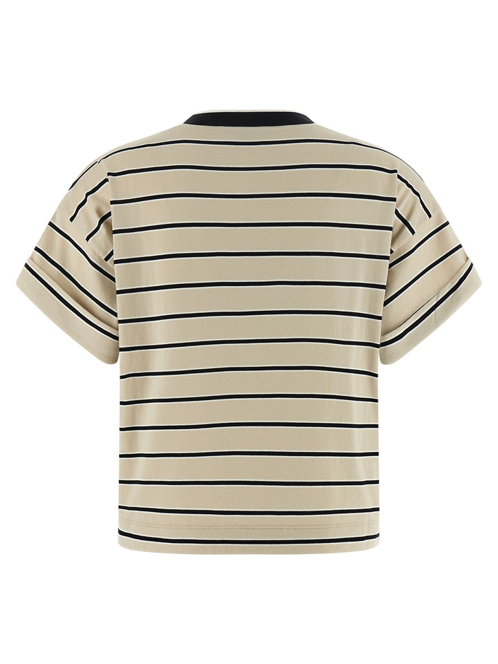 Brunello Cucinelli Shiny Trims T-shirt - Beige | bfd2c89f44ac6c4c654bc929e8e4dc6eaddbcfee