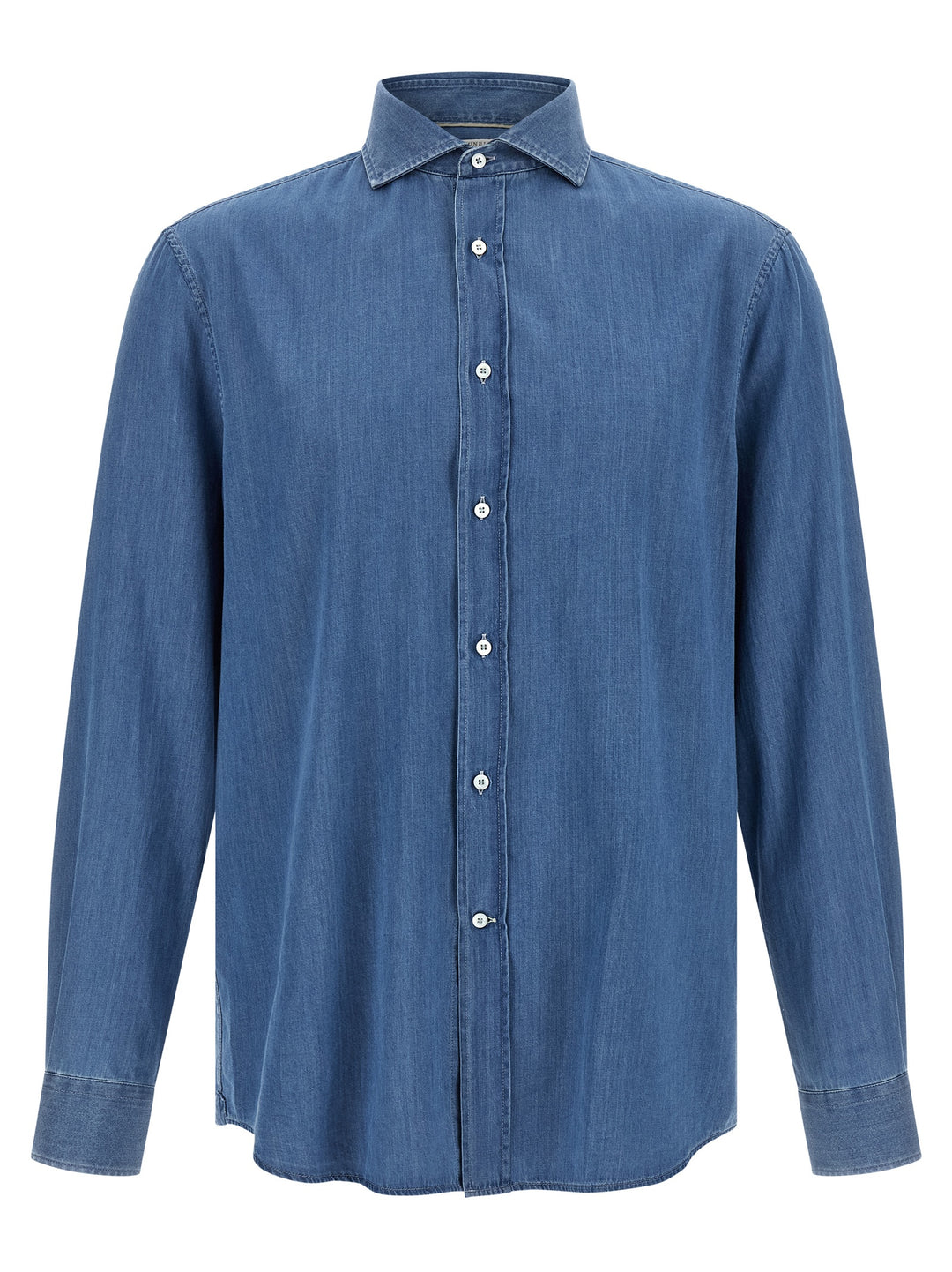 Brunello Cucinelli Denim Shirt Shirt and Blouse - Blue | 4be34381c177211e483fc7df085fe163f44c9c28