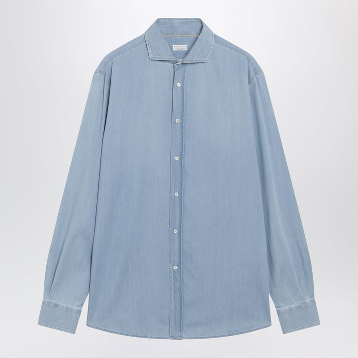 Brunello Cucinelli Shirts & Tops - Light Blue | f0e07cf8e21dc3350bb16f1c838f23a39a3f2a89