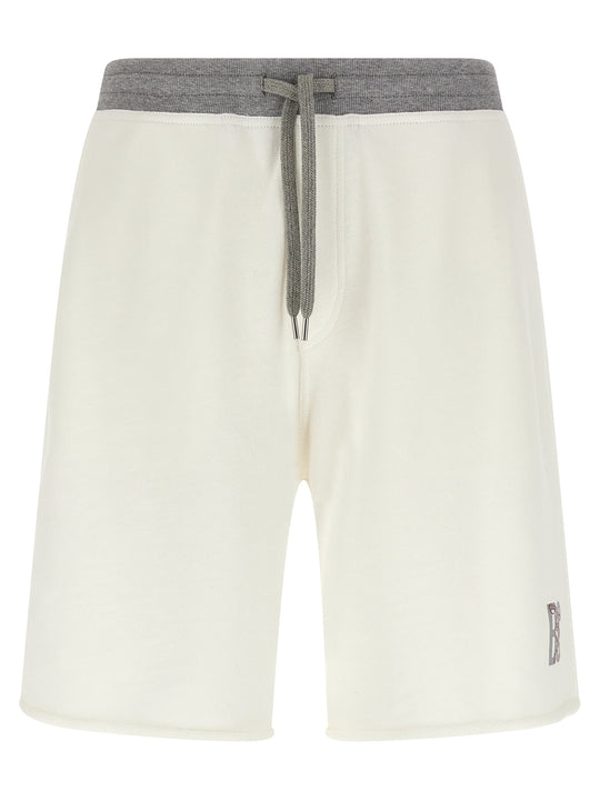 MéLange Sweatshirt Bermuda Shorts Bermuda And Short White
