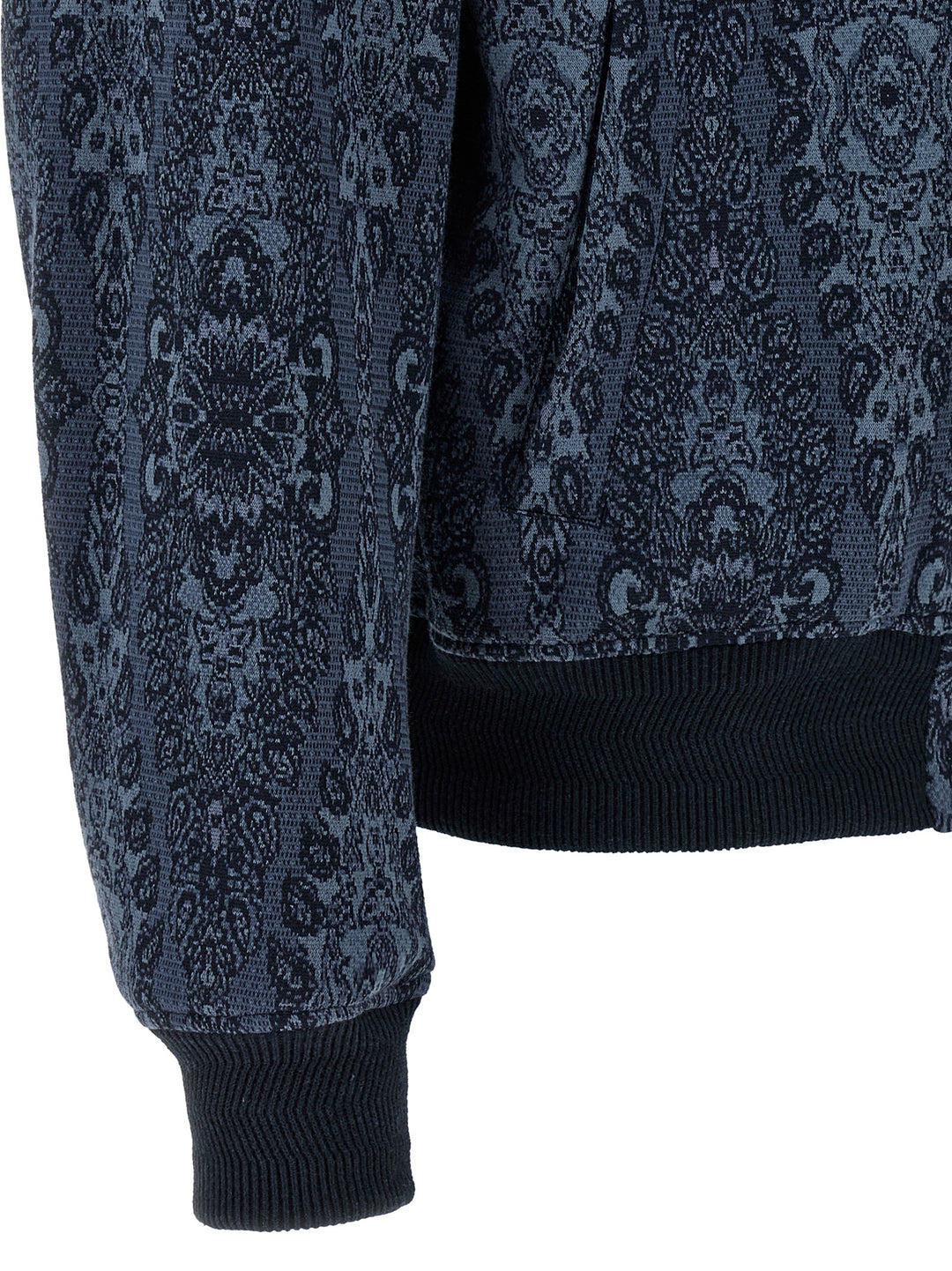 Etro Jacquard Bomber Jacket Puffer Jackets - Blue | 6550849dda2d044168513d0b875b335abd833f70