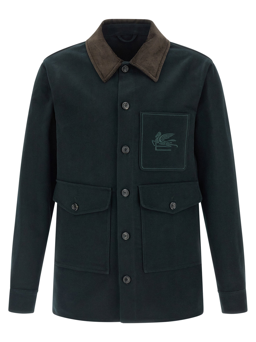 Etro Pegaso Puffer Jackets - Green | 54b30e3fe568fb640c42b37da84e863e66710c51