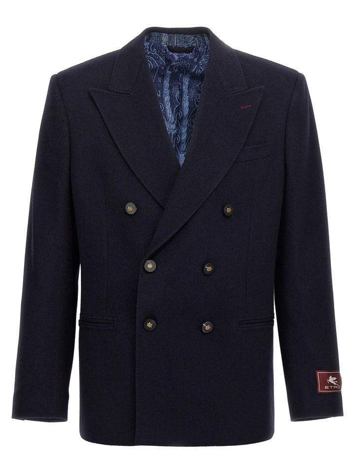 Decorative Basting Blazer Blue