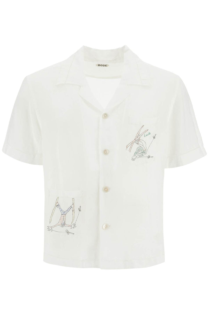 Embroidered Linen Shirt