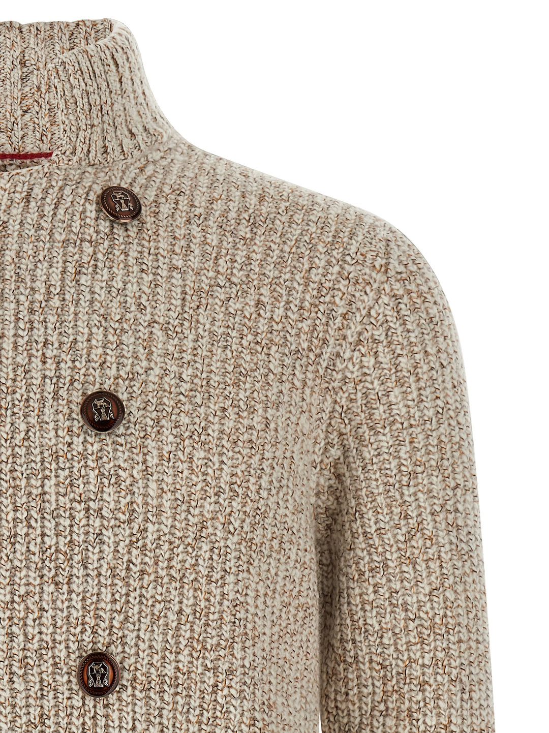 Brunello Cucinelli Cardigan Mouliné Sweaters and Cardigans - Multicolor | 5cbfe60a646525ecdf3a99a8184324a0eda5999a