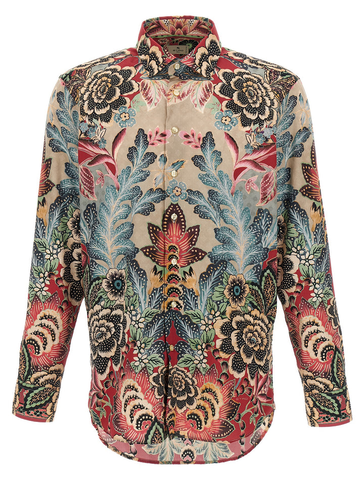 Etro Flower And Foliage Shirt Shirt and Blouse - Multicolor | 8e868139af55f1a9eb5f19298d21ba3ae5bb95eb