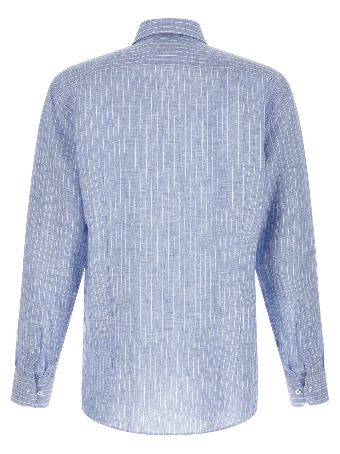 Etro Striped Linen Shirt Shirt and Blouse - Light Blue | bd7962b0487b7c5f4f61c7baf1dbcab1d64f89c3