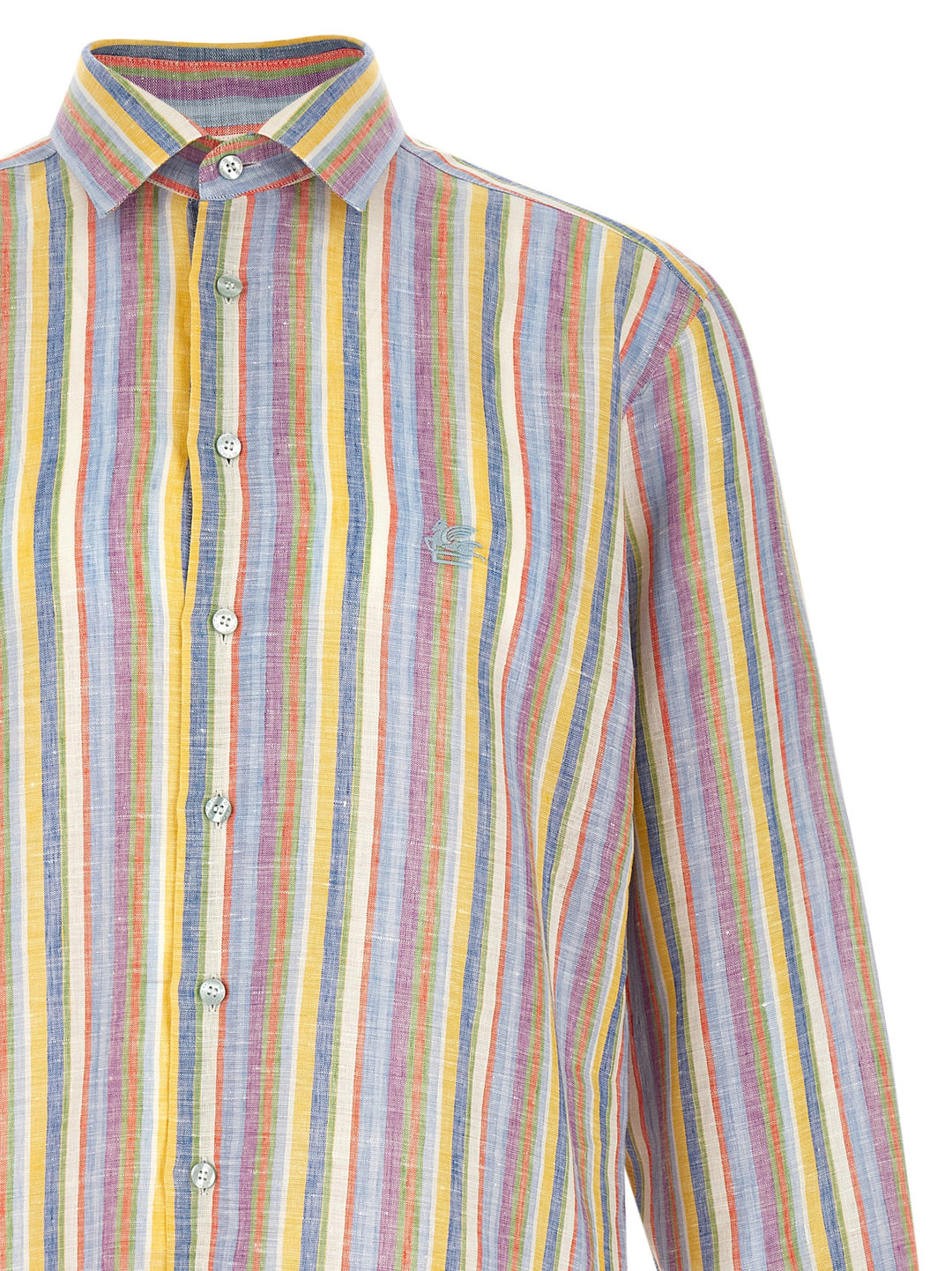 Etro Striped Linen Shirt Shirt and Blouse - Multicolor | 3535c727f2bad86caa665484838a26e8fd19301e