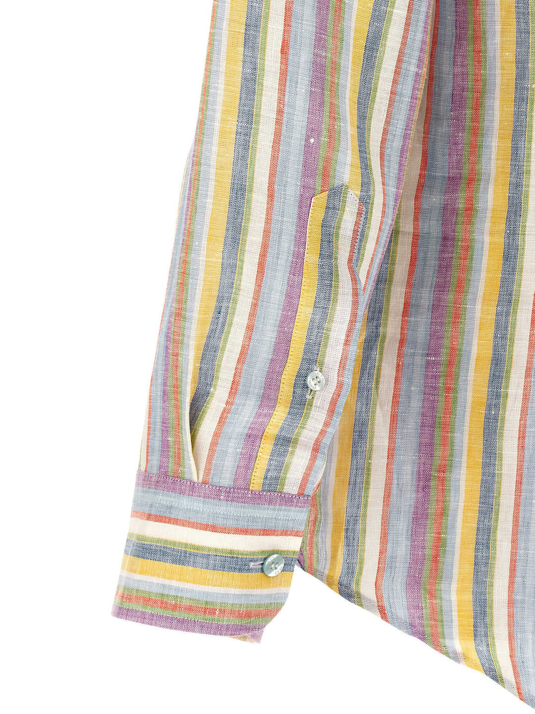 Etro Striped Linen Shirt Shirt and Blouse - Multicolor | a5d3ca52d4ae2510ca5aecdfeb4ebda7e3a15100