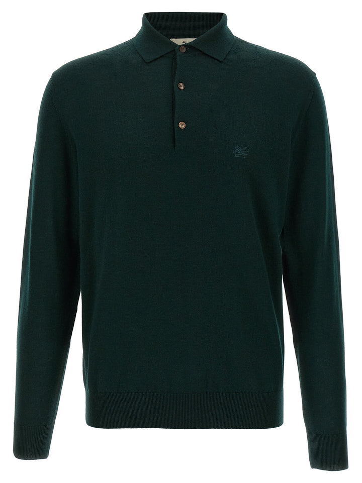 Etro Polo Jersey Sweaters and Cardigans - Blue | a9728b071a92906e075ad0c050632a3bc33a5f06
