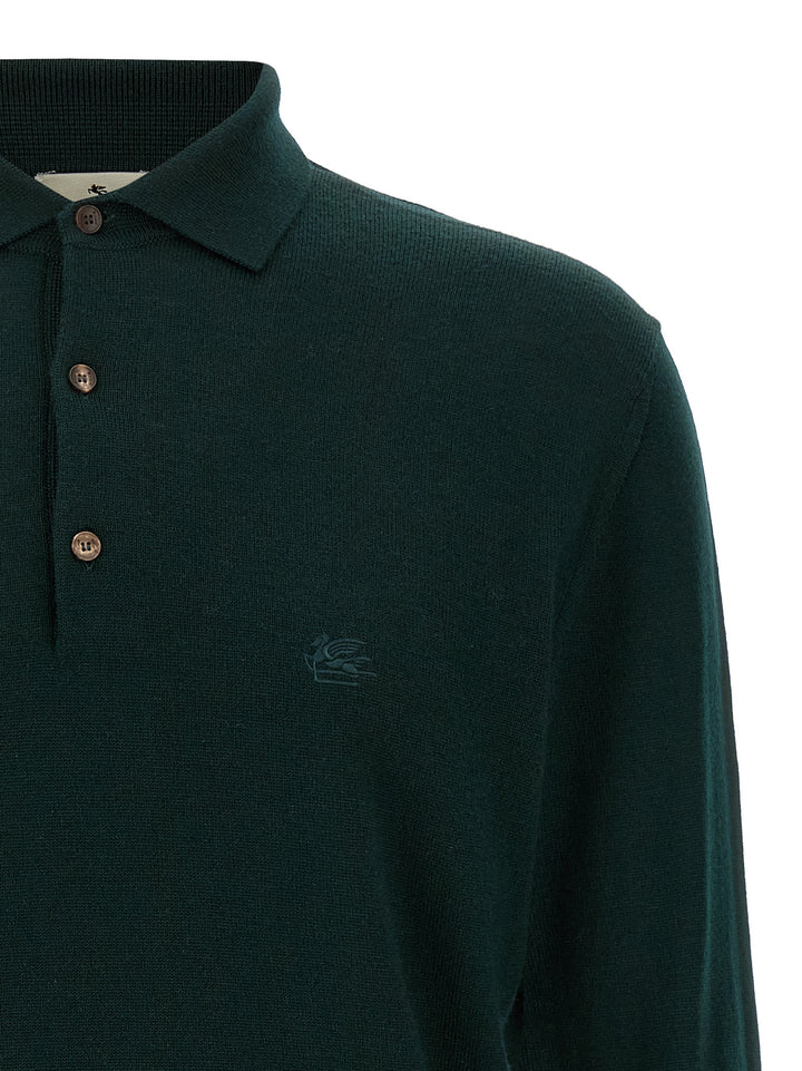 Etro Polo Jersey Sweaters and Cardigans - Blue | 2e0a612d8ff53663ba9cfc32b482e4dbfc1591e0
