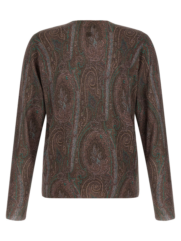 Etro Paisley Sweater Sweaters and Cardigans - Bordeaux | 722df4c15617f2e62f7899cd2652ff1903e20afc