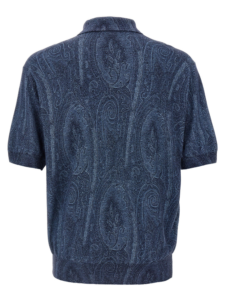 Paisley Polo Blue