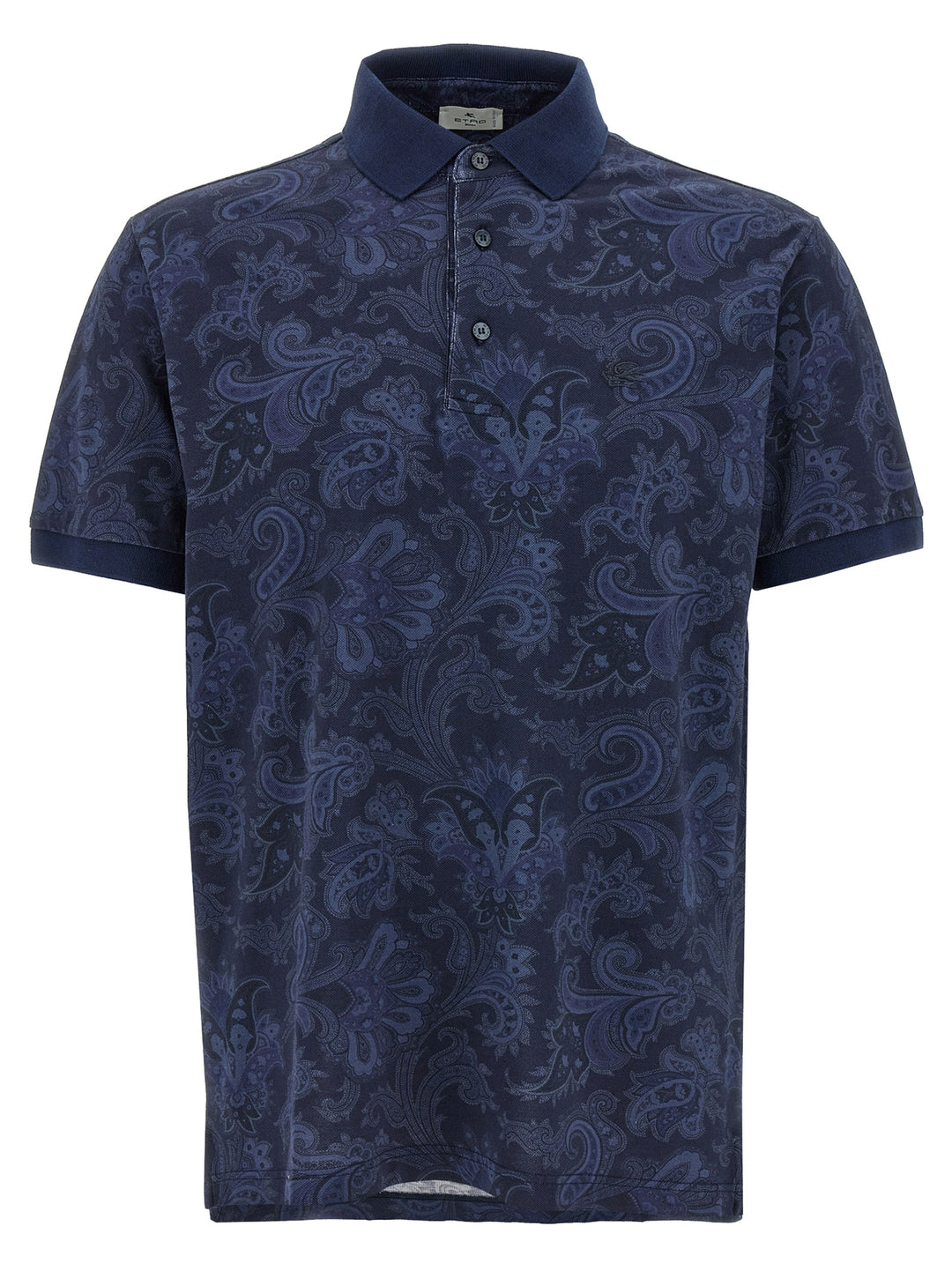 Paisley Flowers Polo Blue