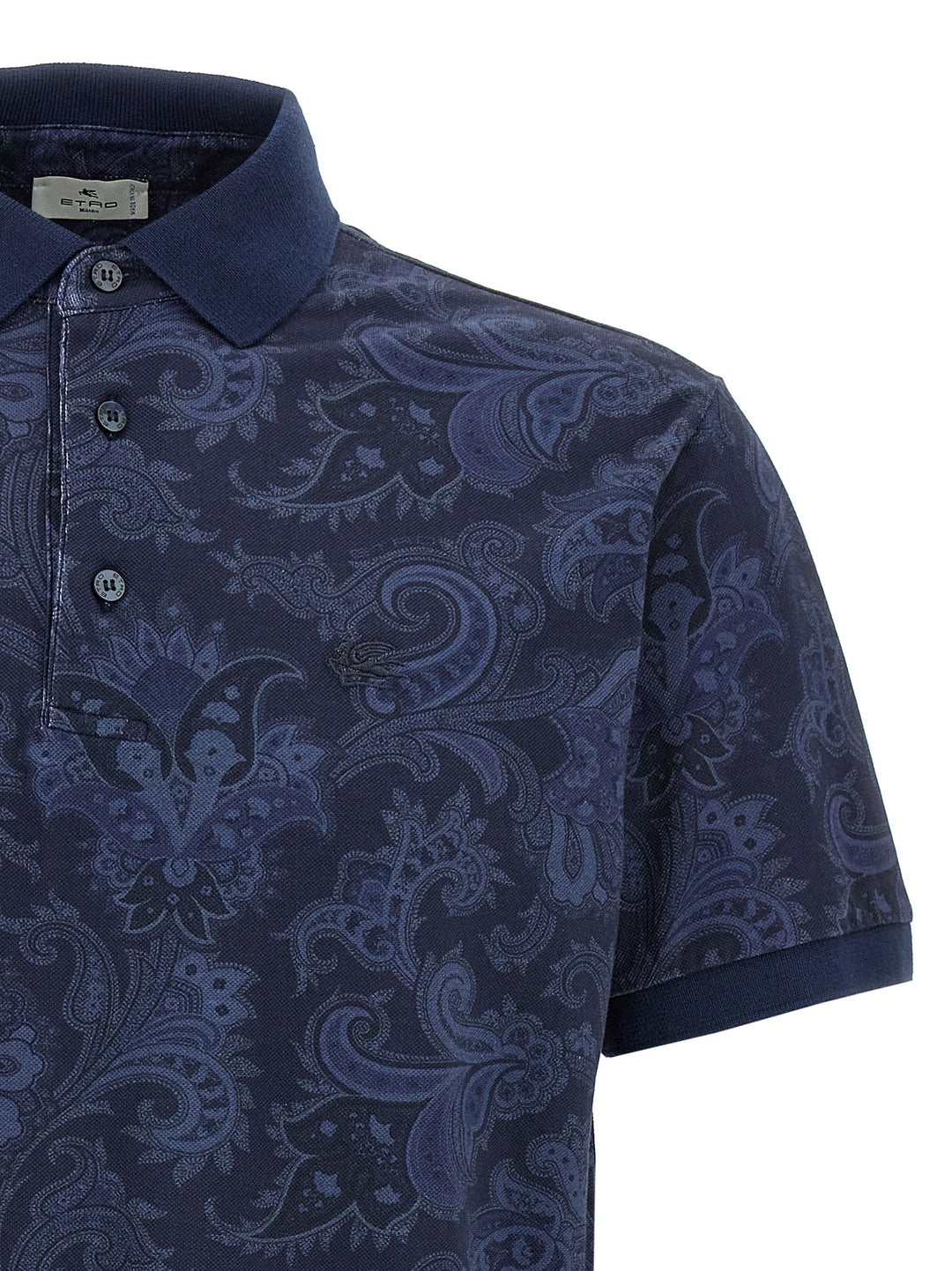 Paisley Flowers Polo Blue