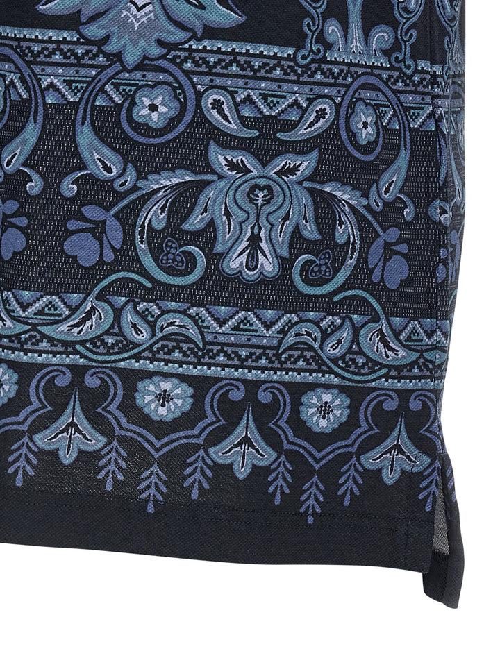 Etro Press  Shirt Polo - Blue | 95b97e488dab02fed75834b6024285cd8fbc6fec