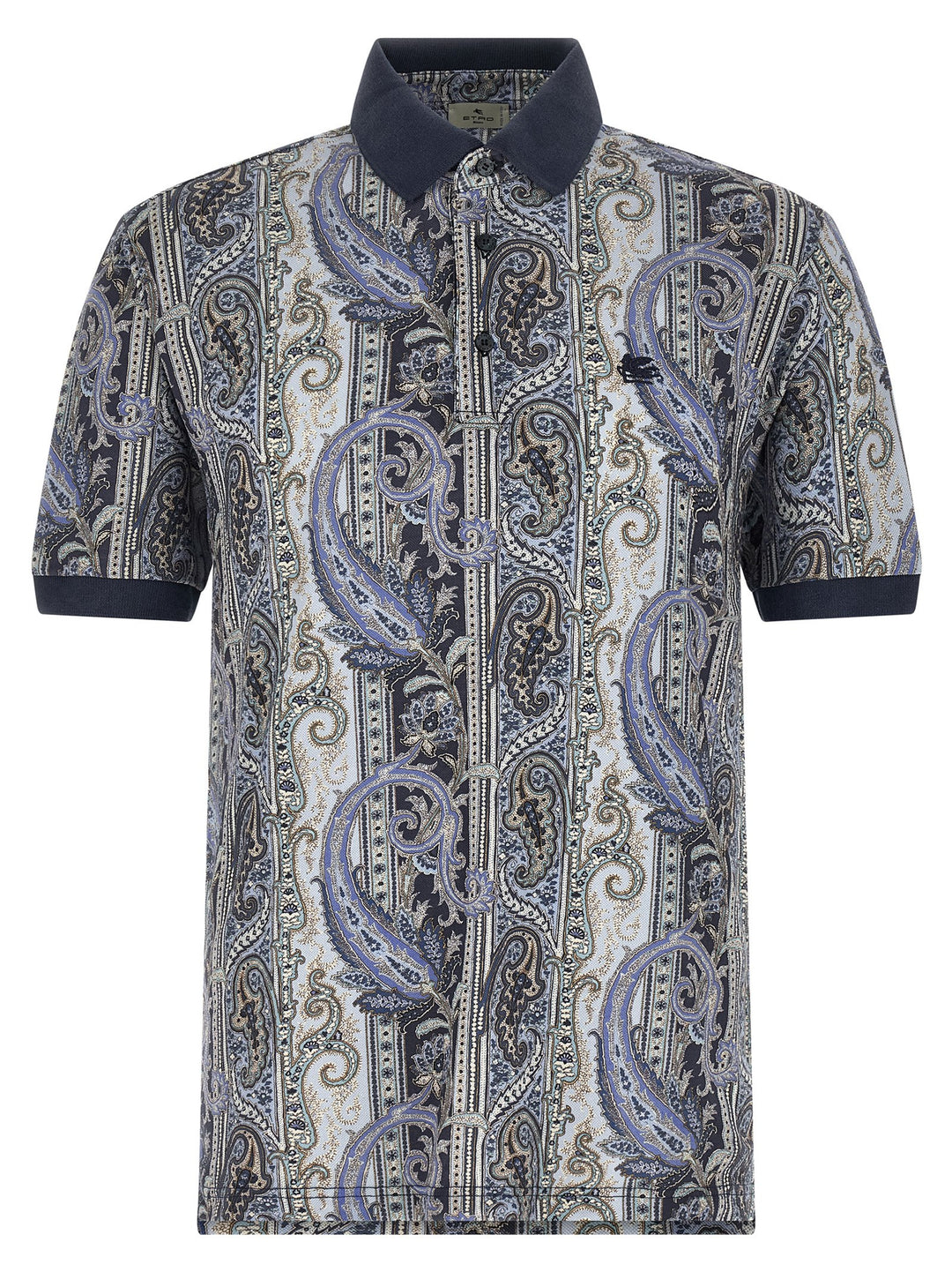 Etro Arnica Paisley Polo - Blue | b19195c801eef7215a6ec54ff1a183af012e0192